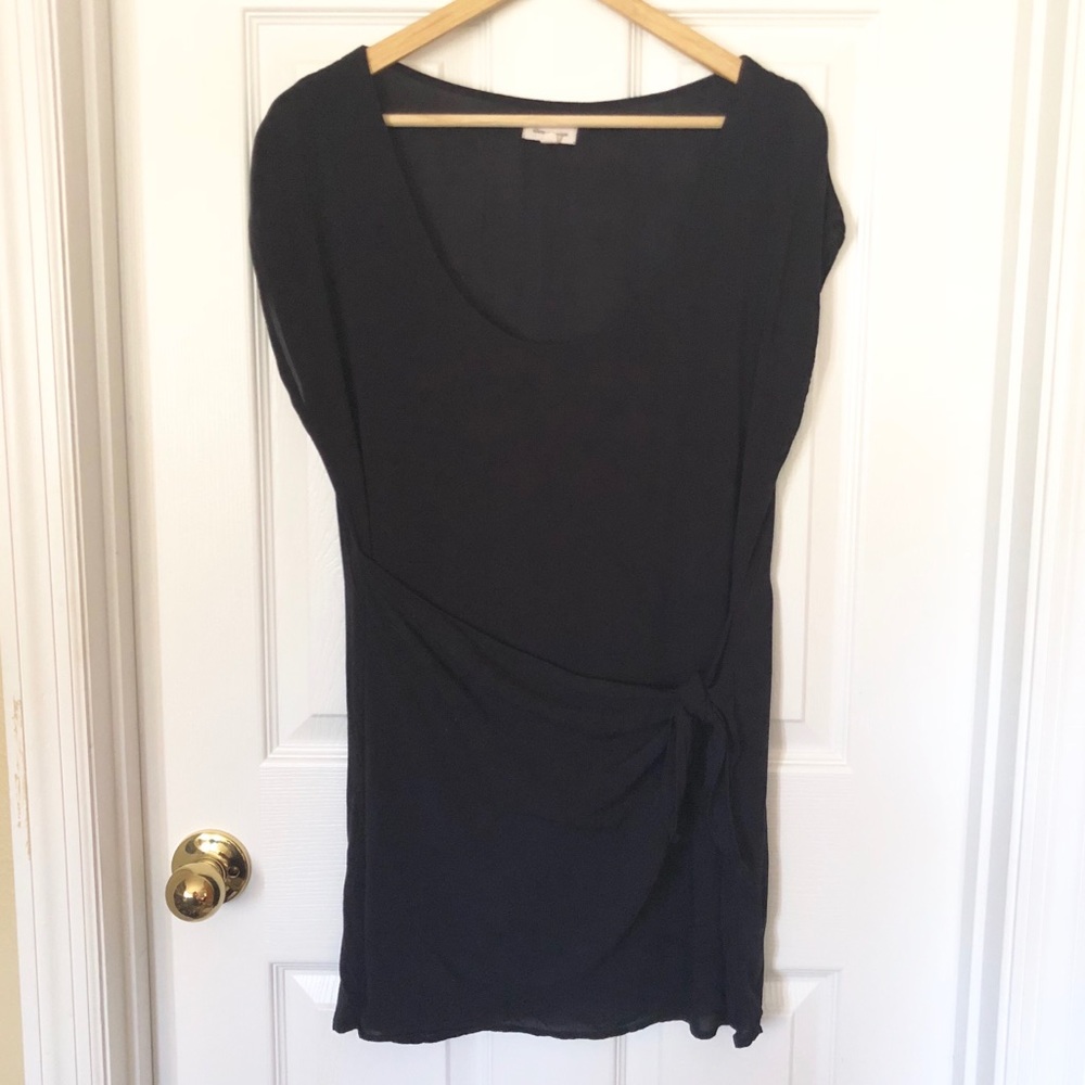 Silence + Noise Black Tunic Top